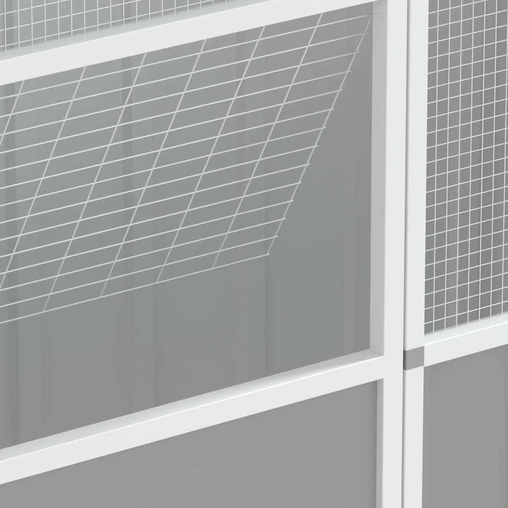 Κλουβί Πουλιών Γκρι 215 x 78 x 200 εκ. από Γαλβανισμένο Χάλυβα - PAKOBAZAAR