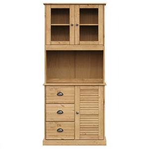 Βιτρίνα VIGO 78 x 40 x 175 εκ. από Μασίφ Ξύλο Πεύκου - Pakobazaar