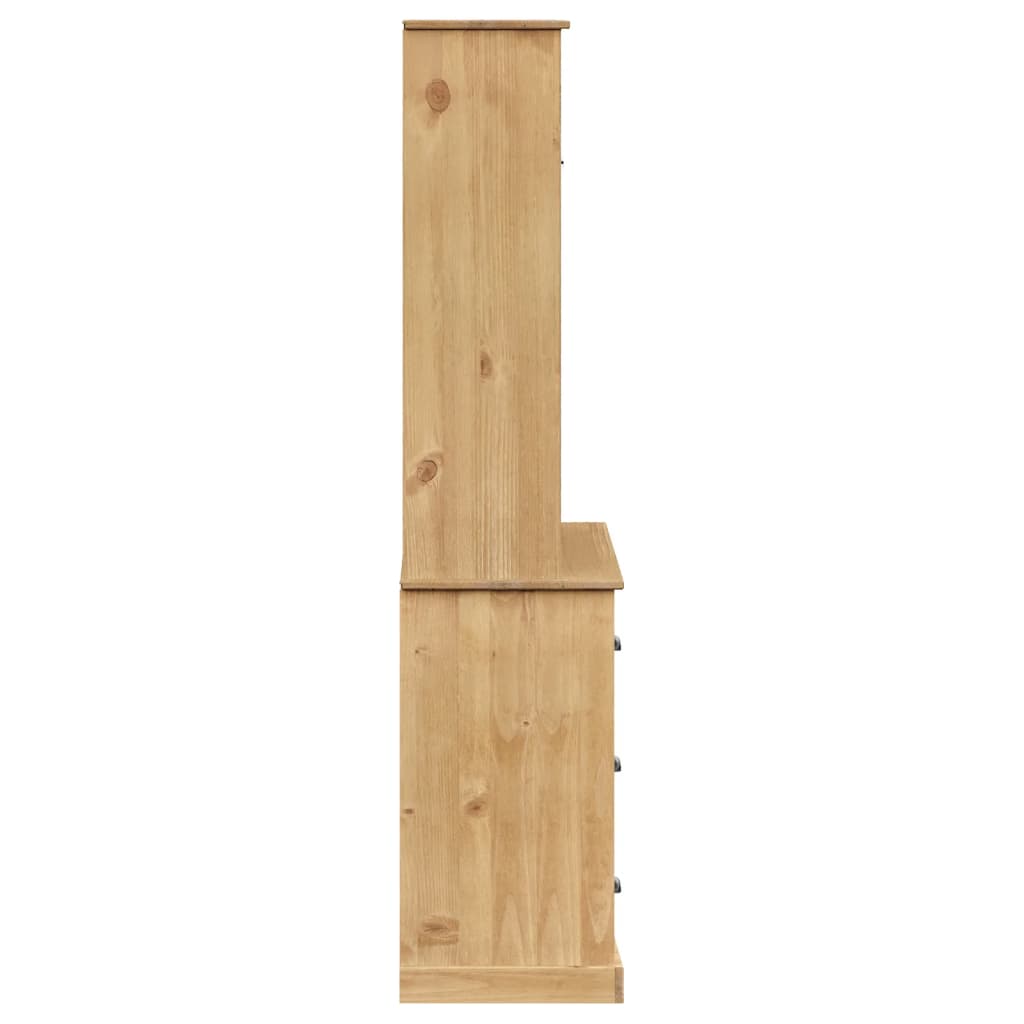 Βιτρίνα VIGO 78 x 40 x 175 εκ. από Μασίφ Ξύλο Πεύκου - Pakobazaar