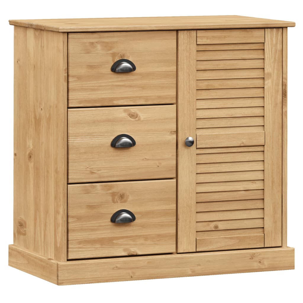 Βιτρίνα VIGO 78 x 40 x 175 εκ. από Μασίφ Ξύλο Πεύκου - Pakobazaar