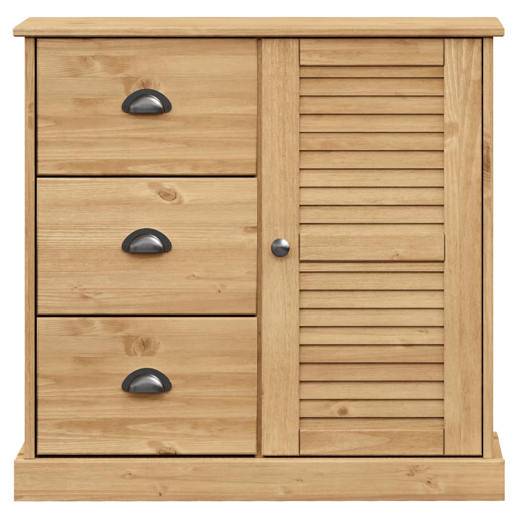 Βιτρίνα VIGO 78 x 40 x 175 εκ. από Μασίφ Ξύλο Πεύκου - Pakobazaar