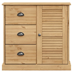 Βιτρίνα VIGO 78 x 40 x 175 εκ. από Μασίφ Ξύλο Πεύκου - Pakobazaar