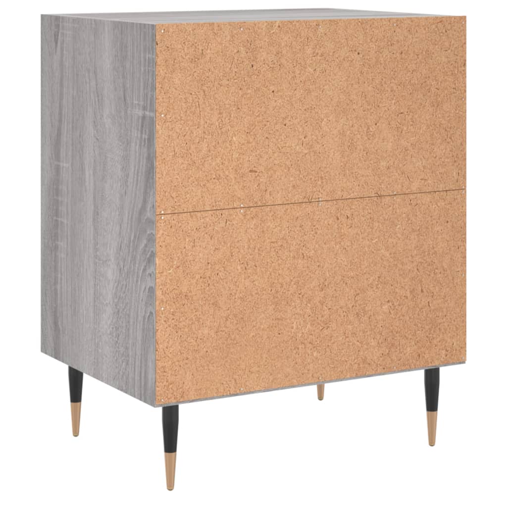 Κομοδίνο Sonoma Γκρι 40 x 30 x 50 εκ. από Επεξεργασμένο Ξύλο
