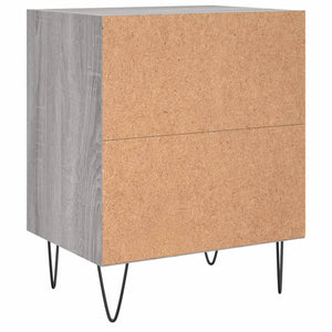 Κομοδίνο Sonoma Γκρι 40 x 30 x 50 εκ. από Επεξεργασμένο Ξύλο