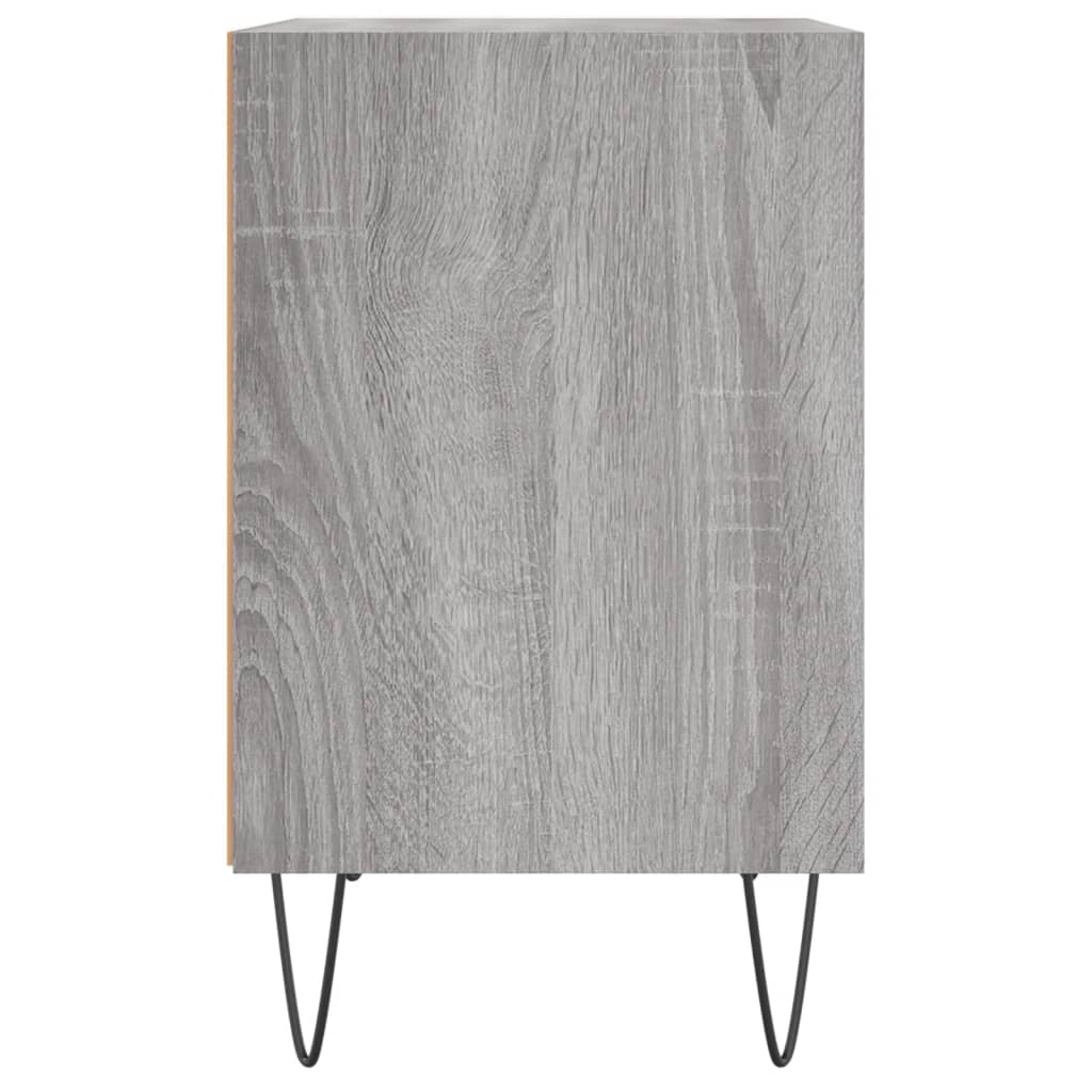 Κομοδίνα 2 τεμ. Sonoma Γκρι 40x30x50 εκ. από Επεξεργασμένο Ξύλο