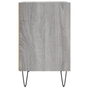 Κομοδίνα 2 τεμ. Sonoma Γκρι 40x30x50 εκ. από Επεξεργασμένο Ξύλο