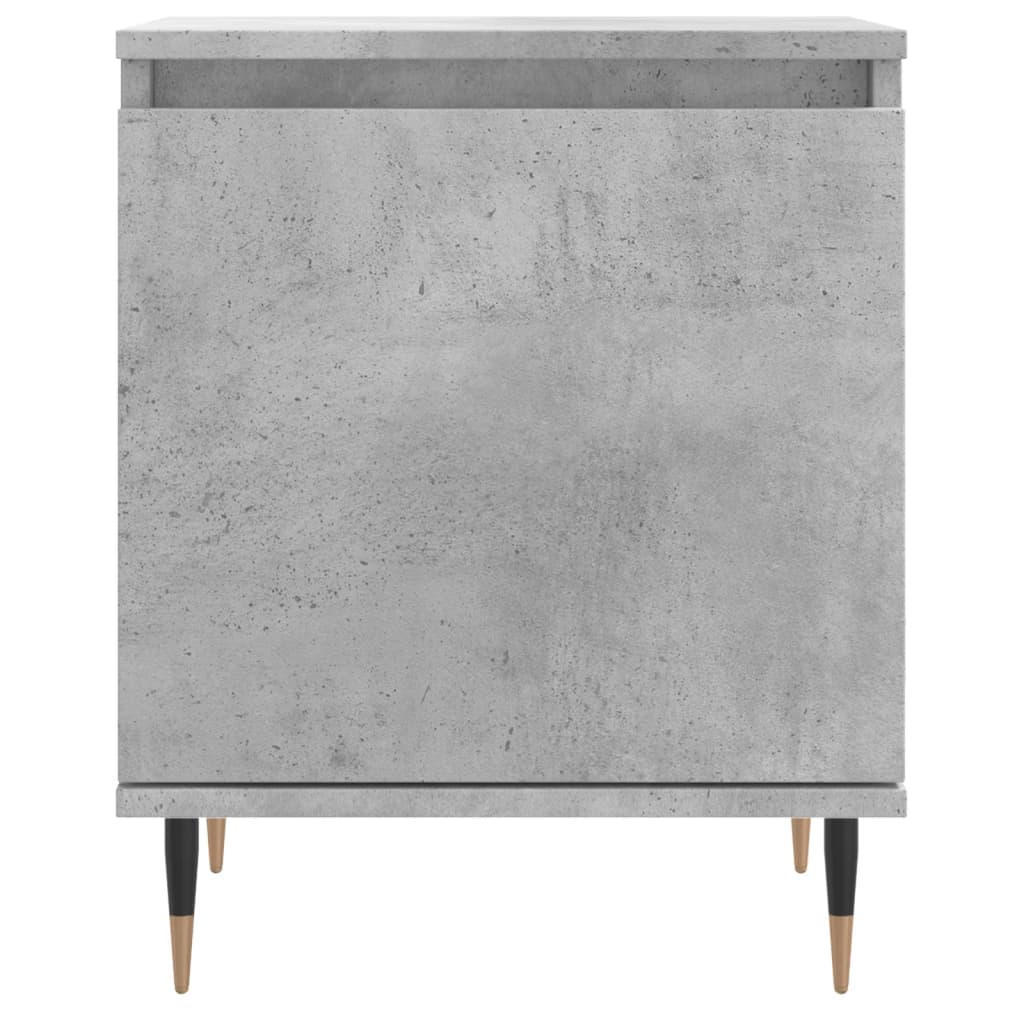 Κομοδίνο Γκρι Σκυρ. 40x30x50 εκ. από Επεξεργασμένο Ξύλο