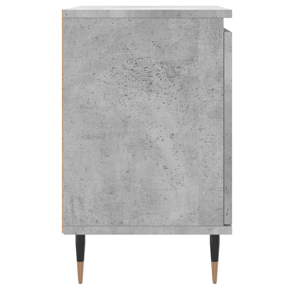Κομοδίνο Γκρι Σκυρ. 40x30x50 εκ. από Επεξεργασμένο Ξύλο