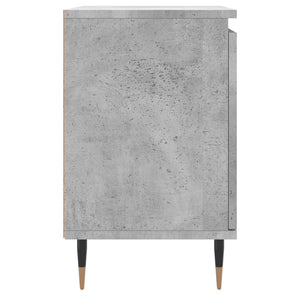 Κομοδίνο Γκρι Σκυρ. 40x30x50 εκ. από Επεξεργασμένο Ξύλο