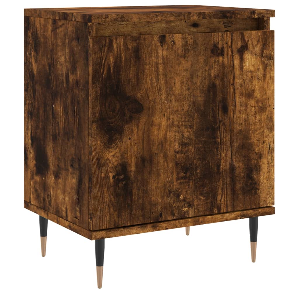 Κομοδίνο Καπνιστή Δρυς 40x30x50 εκ. από Επεξεργασμένο Ξύλο