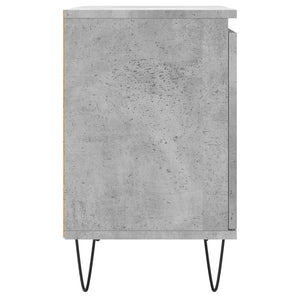 Κομοδίνο Γκρι Σκυρ. 40x30x50 εκ. από Επεξεργασμένο Ξύλο