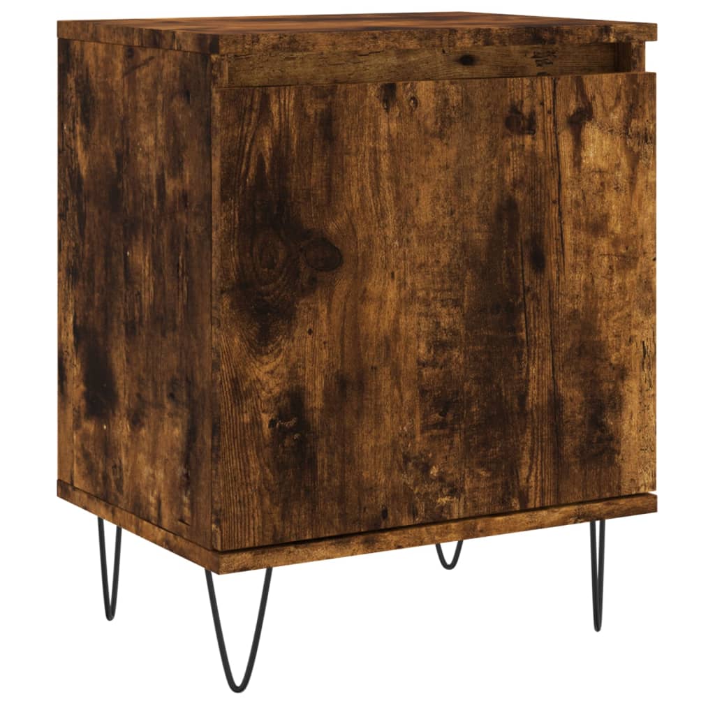 Κομοδίνο Καπνιστή Δρυς 40x30x50 εκ. από Επεξεργασμένο Ξύλο