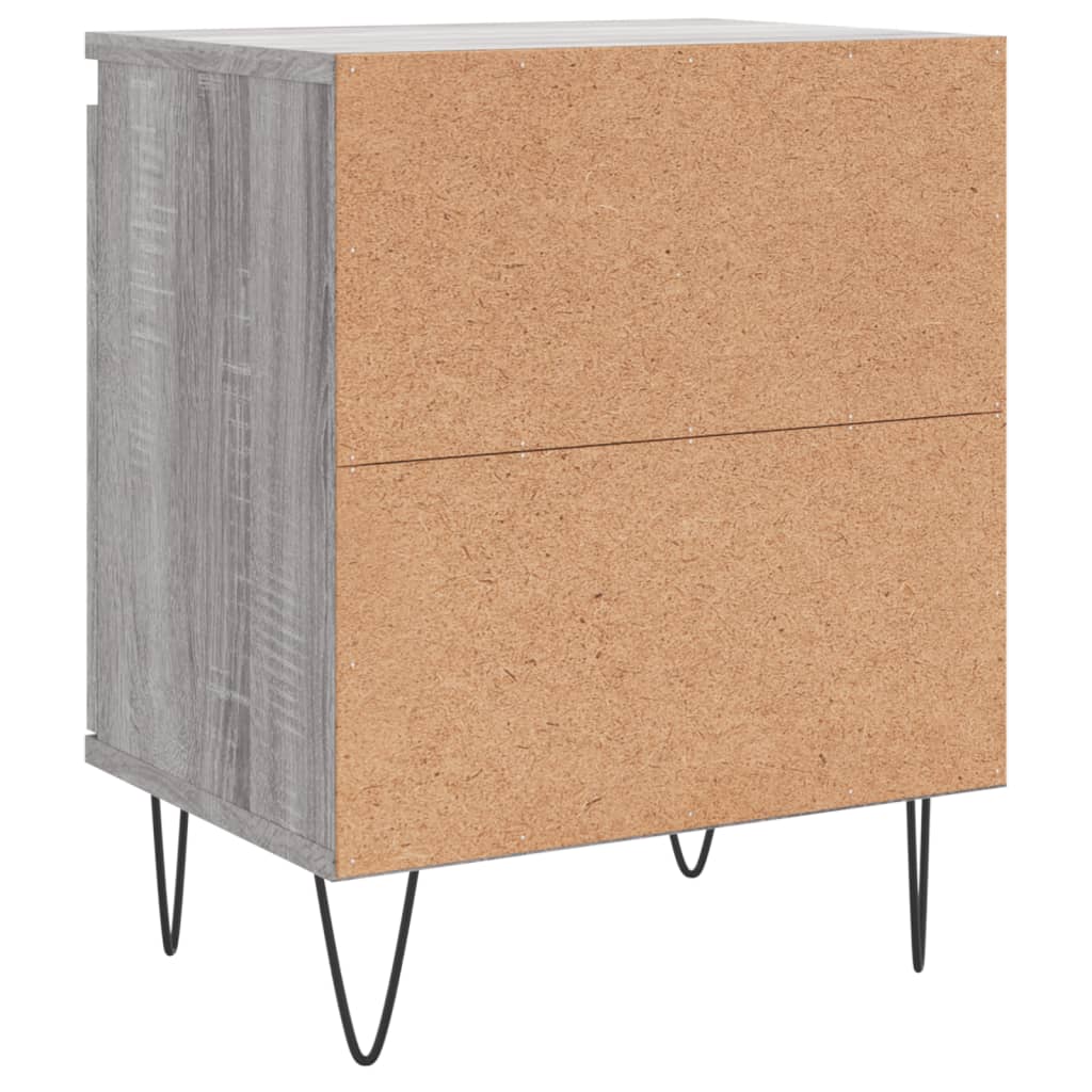 Κομοδίνο Sonoma Γκρι 40 x 30 x 50 εκ. από Επεξεργασμένο Ξύλο