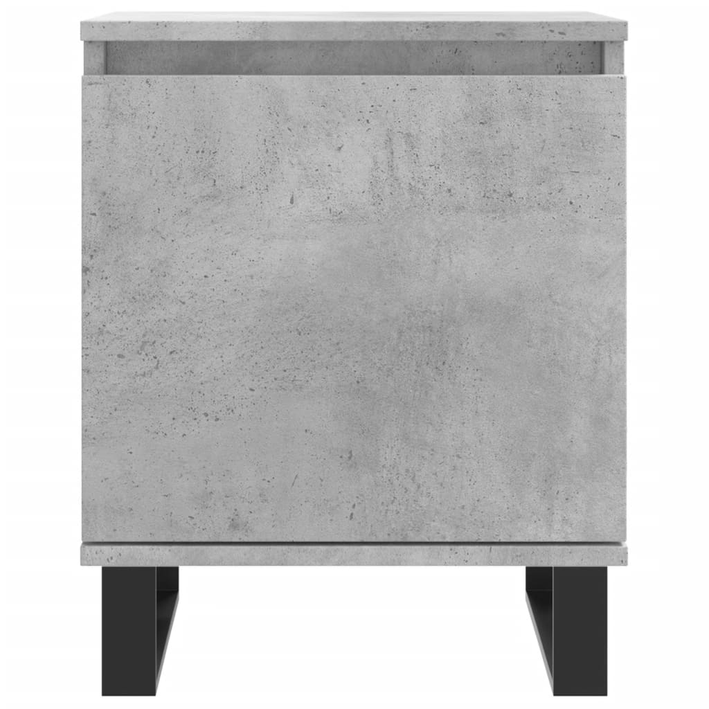 Κομοδίνο Γκρι Σκυρ. 40x30x50 εκ. από Επεξεργασμένο Ξύλο