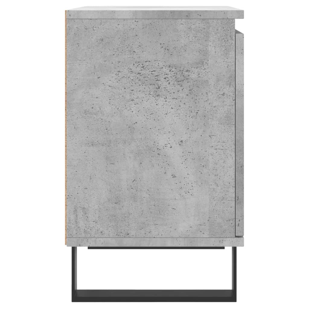 Κομοδίνο Γκρι Σκυρ. 40x30x50 εκ. από Επεξεργασμένο Ξύλο