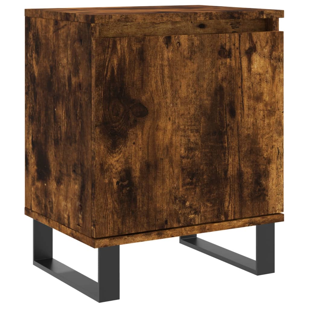 Κομοδίνο Καπνιστή Δρυς 40x30x50 εκ. από Επεξεργασμένο Ξύλο