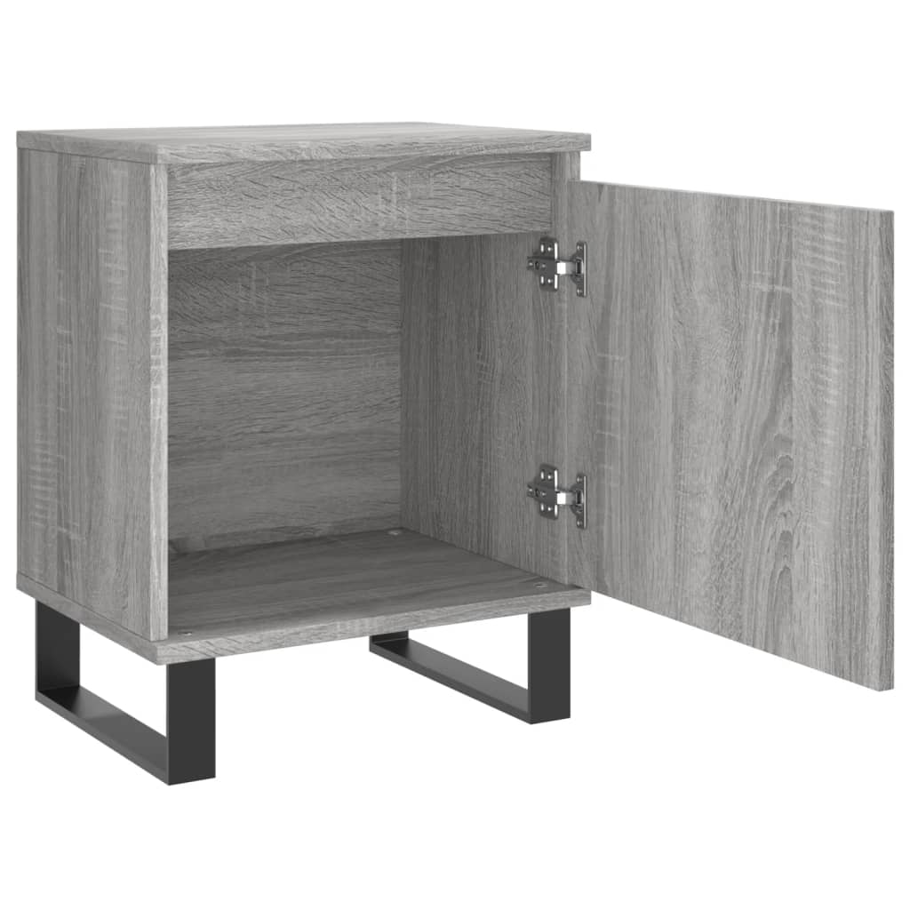 Κομοδίνο Sonoma Γκρι 40 x 30 x 50 εκ. από Επεξεργασμένο Ξύλο