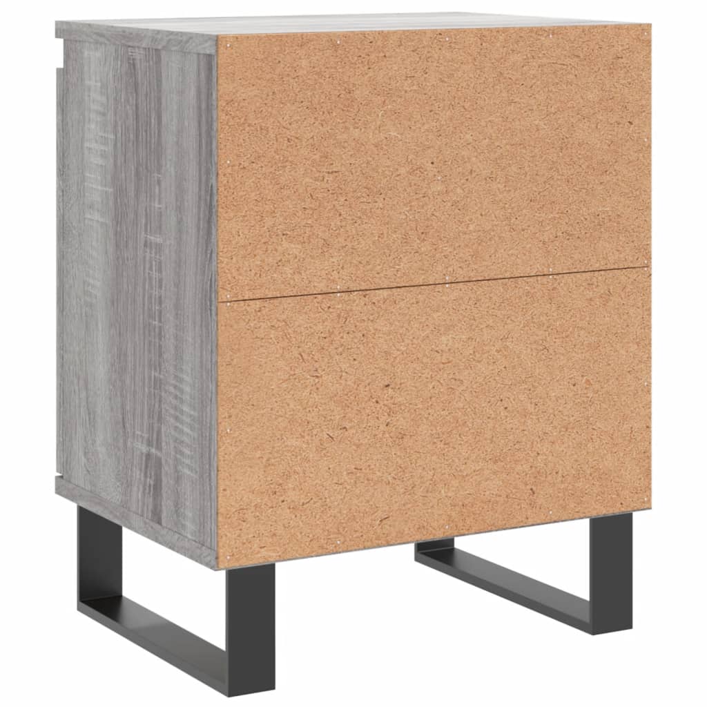 Κομοδίνο Sonoma Γκρι 40 x 30 x 50 εκ. από Επεξεργασμένο Ξύλο