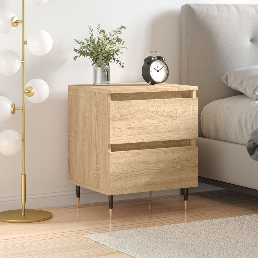 Κομοδίνο Sonoma Δρυς 40x35x50 εκ. από Επεξεργασμένο Ξύλο - Pakobazaar