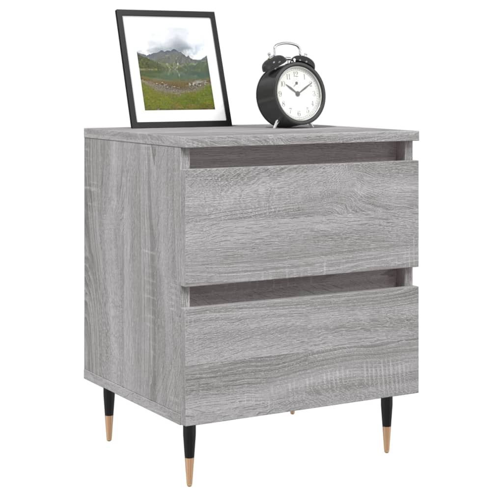 Κομοδίνο Γκρι Sonoma 40 x 35 x 50 εκ. από Επεξεργασμένο Ξύλο