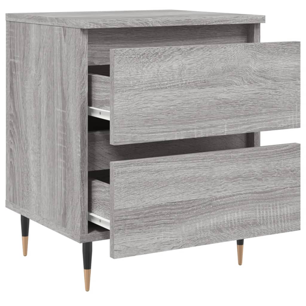 Κομοδίνο Γκρι Sonoma 40 x 35 x 50 εκ. από Επεξεργασμένο Ξύλο