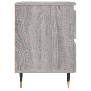 Κομοδίνα 2 τεμ. Γκρι Sonoma 40x35x50 εκ. από Επεξεργασμένο Ξύλο