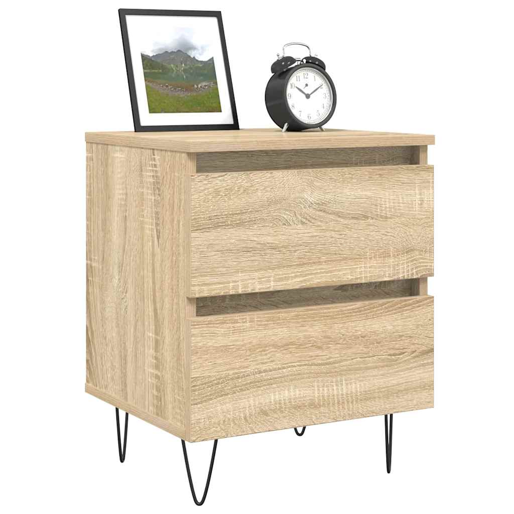 Κομοδίνο Sonoma Δρυς 40x35x50 εκ. από Επεξεργασμένο Ξύλο