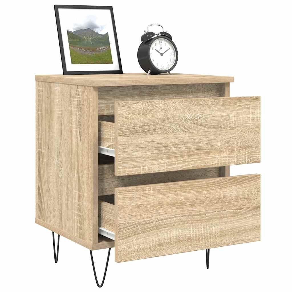 Κομοδίνο Sonoma Δρυς 40x35x50 εκ. από Επεξεργασμένο Ξύλο