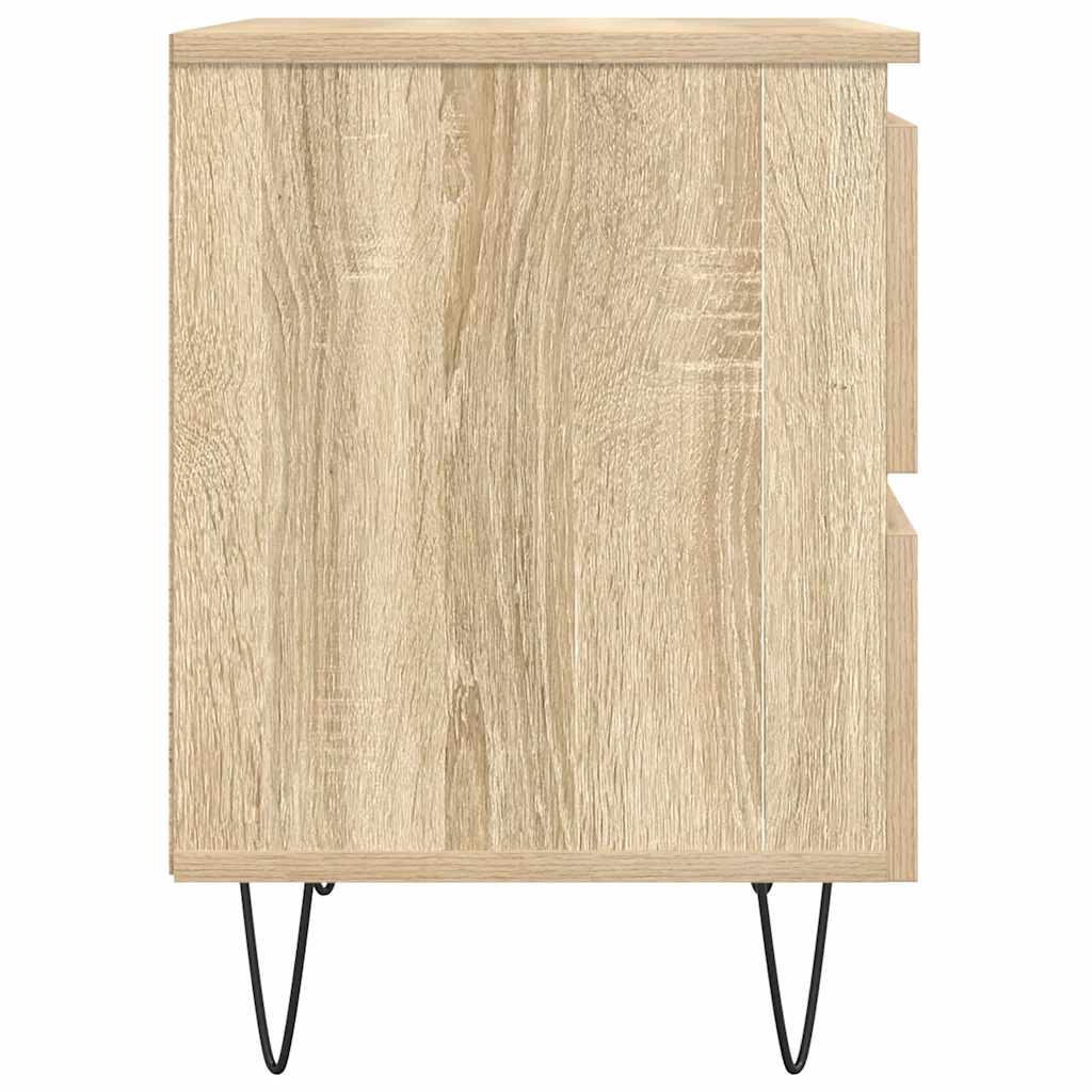 Κομοδίνο Sonoma Δρυς 40x35x50 εκ. από Επεξεργασμένο Ξύλο