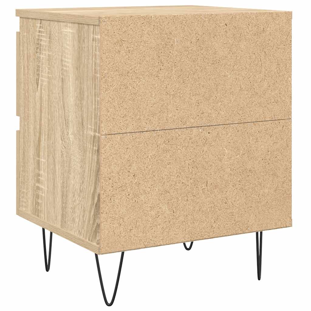 Κομοδίνο Sonoma Δρυς 40x35x50 εκ. από Επεξεργασμένο Ξύλο