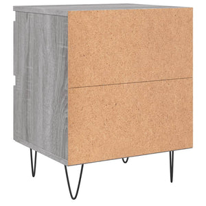 Κομοδίνο Γκρι Sonoma 40 x 35 x 50 εκ. από Επεξεργασμένο Ξύλο