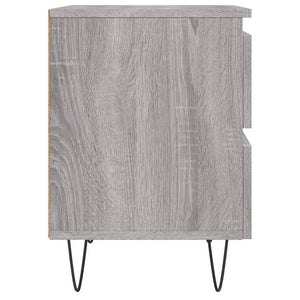 Κομοδίνα 2 τεμ. Γκρι Sonoma 40x35x50 εκ. από Επεξεργασμένο Ξύλο
