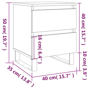 Κομοδίνο Sonoma Δρυς 40 x 35 x 50 εκ. από Επεξεργ. Ξύλο - Pakobazaar