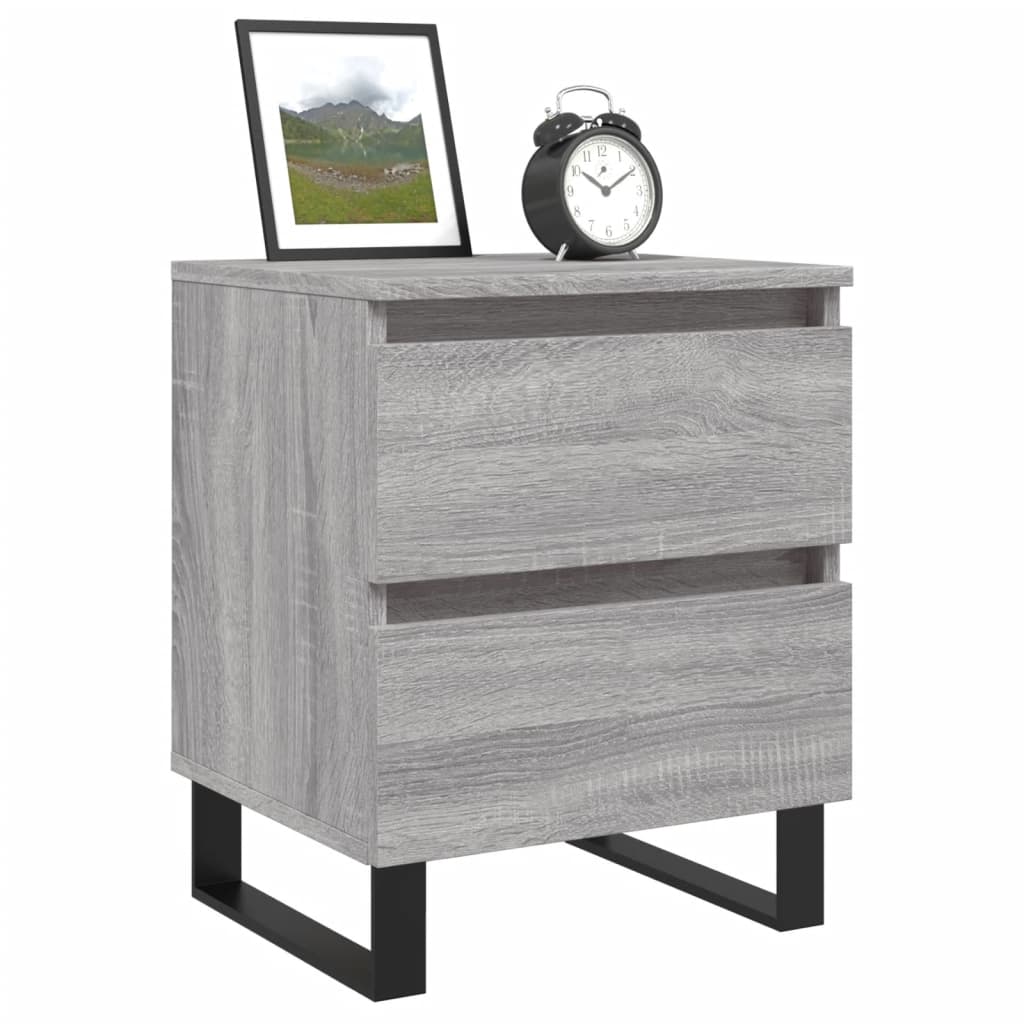 Κομοδίνο Γκρι Sonoma 40 x 35 x 50 εκ. από Επεξεργασμένο Ξύλο