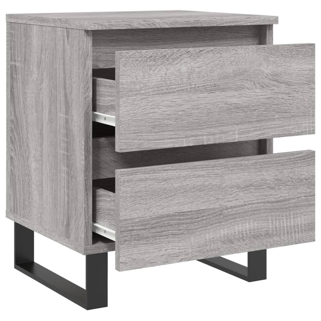 Κομοδίνο Γκρι Sonoma 40 x 35 x 50 εκ. από Επεξεργασμένο Ξύλο