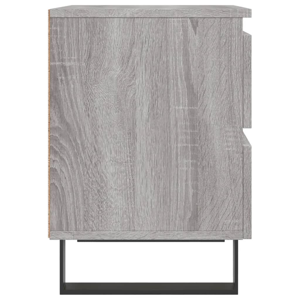 Κομοδίνο Γκρι Sonoma 40 x 35 x 50 εκ. από Επεξεργασμένο Ξύλο