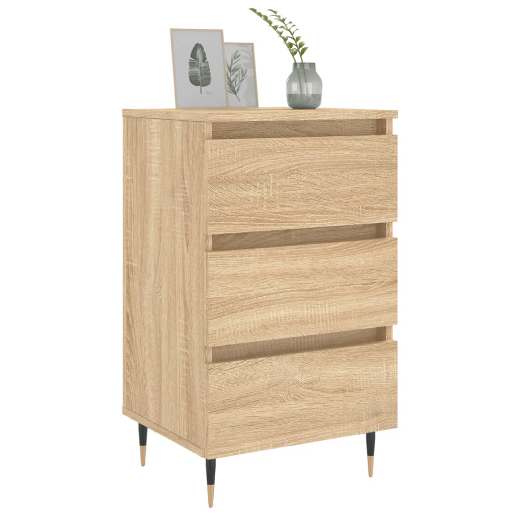 Κομοδίνο Sonoma Δρυς 40x35x69 εκ. από Επεξεργασμένο Ξύλο - Pakobazaar