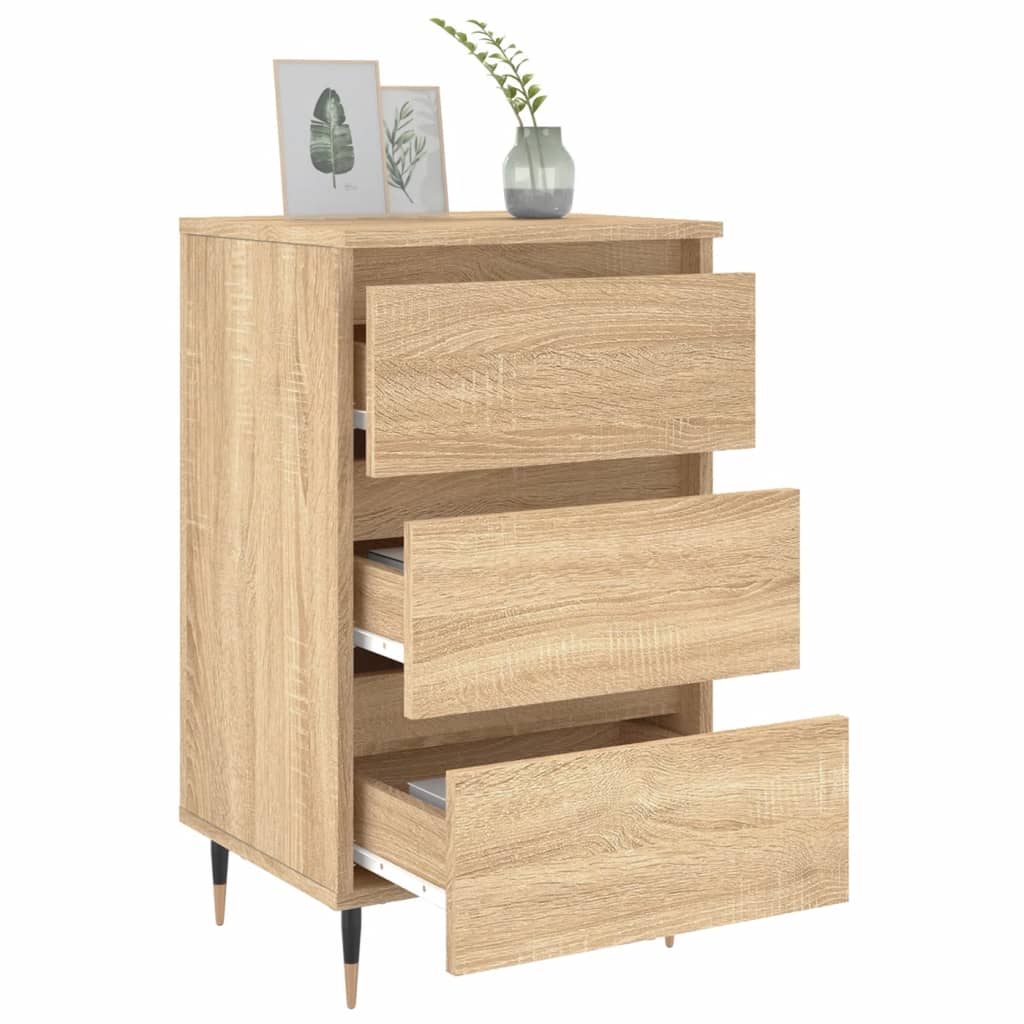 Κομοδίνο Sonoma Δρυς 40x35x69 εκ. από Επεξεργασμένο Ξύλο - Pakobazaar