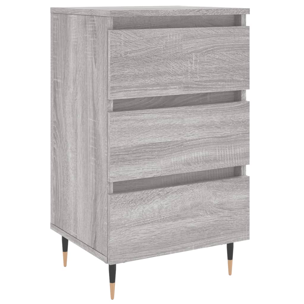 Κομοδίνο Γκρι Sonoma 40 x 35 x 69 εκ. από Επεξεργασμένο Ξύλο