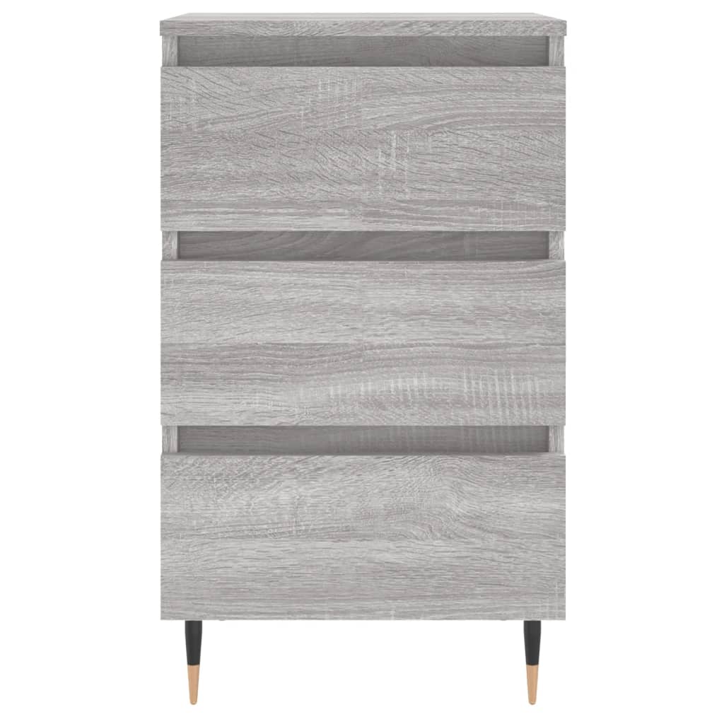 Κομοδίνο Γκρι Sonoma 40 x 35 x 69 εκ. από Επεξεργασμένο Ξύλο