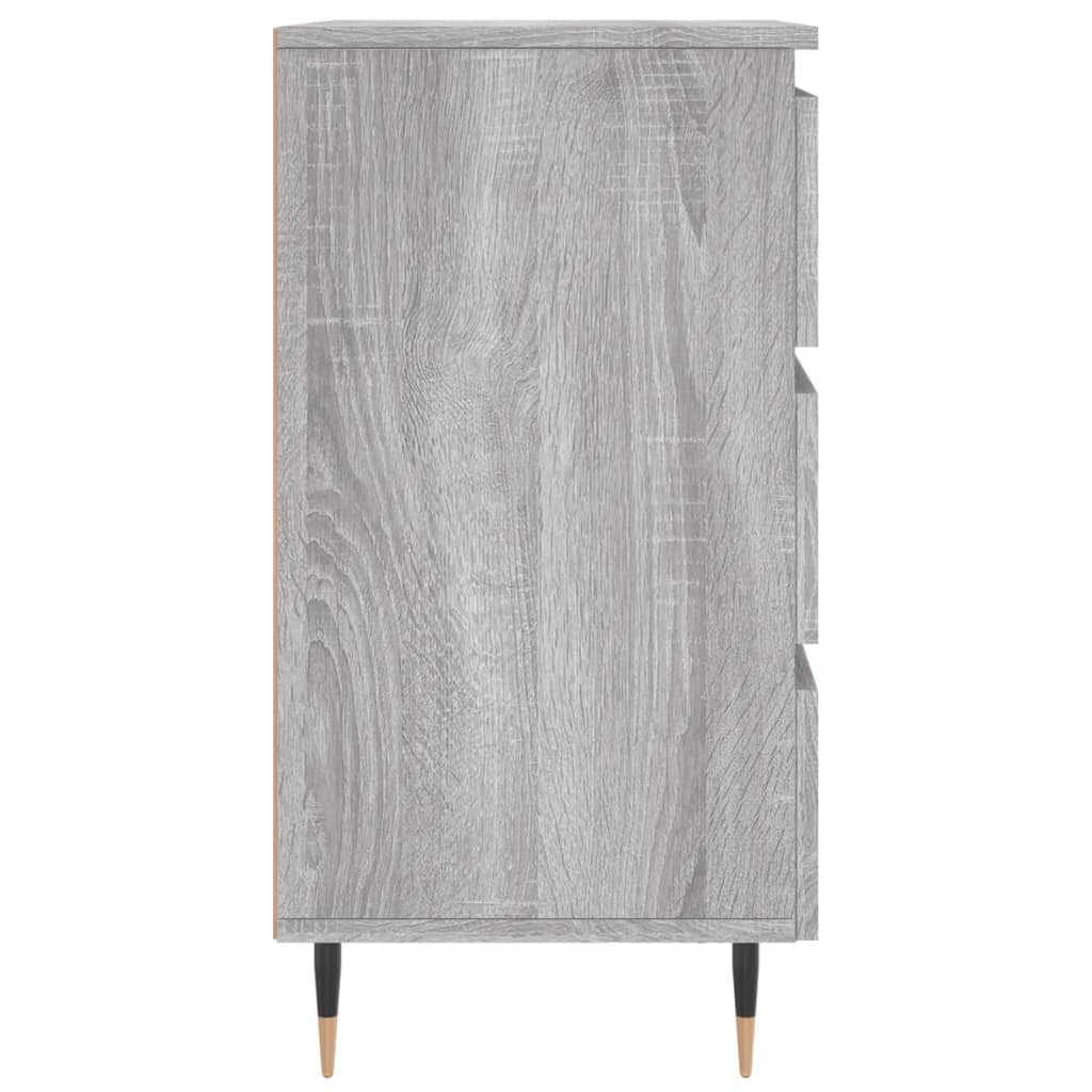 Κομοδίνο Γκρι Sonoma 40 x 35 x 69 εκ. από Επεξεργασμένο Ξύλο