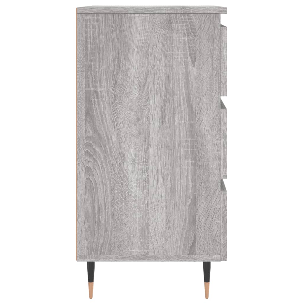 Κομοδίνα 2 τεμ. Γκρι Sonoma 40x35x69 εκ. από Επεξεργασμένο Ξύλο - Pakobazaar