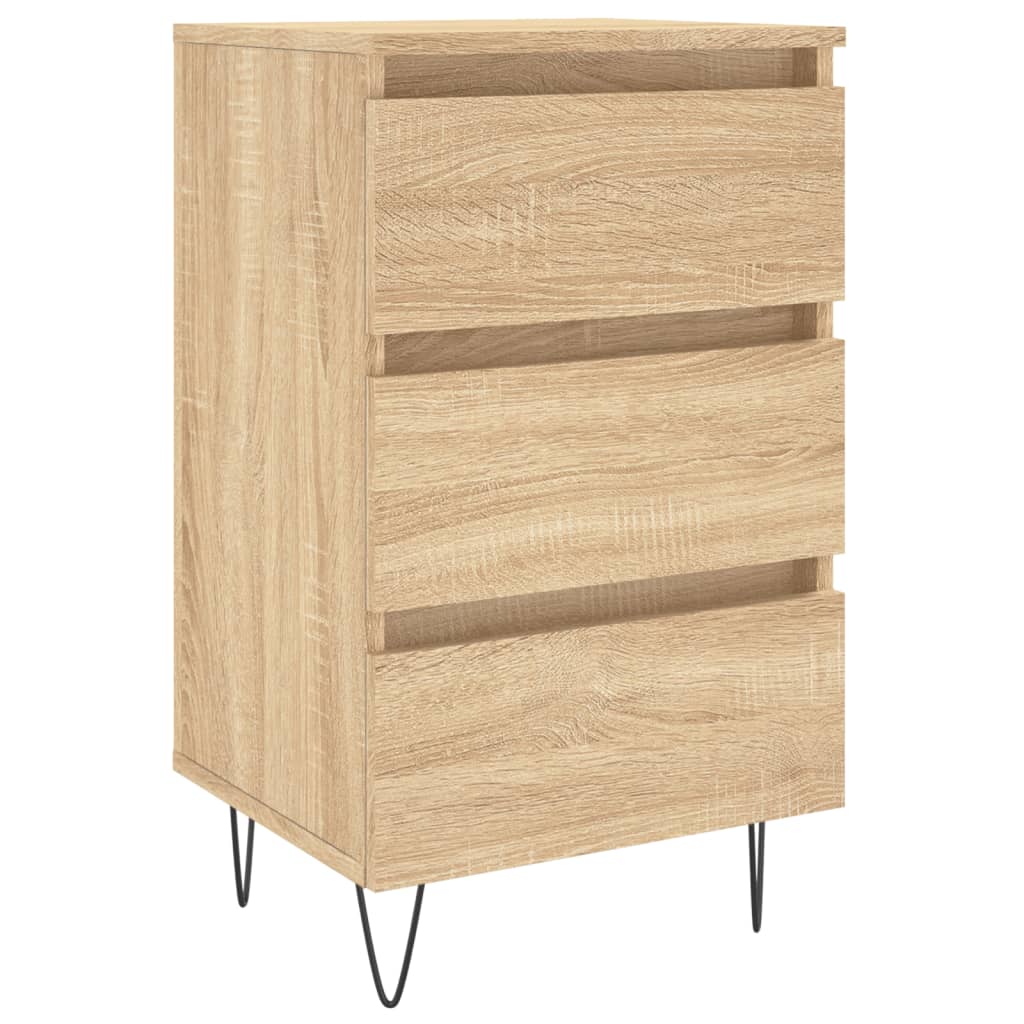 Κομοδίνο Sonoma Δρυς 40x35x69 εκ. από Επεξεργασμένο Ξύλο