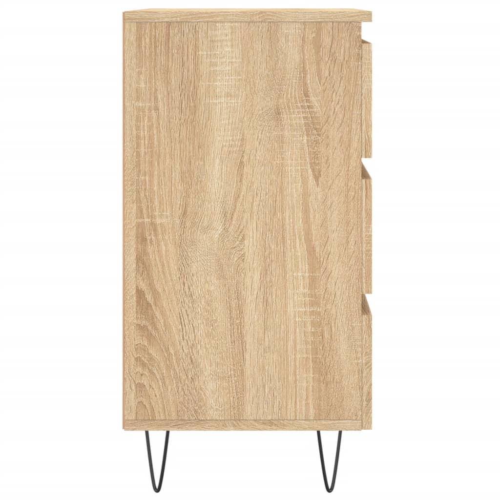 Κομοδίνο Sonoma Δρυς 40x35x69 εκ. από Επεξεργασμένο Ξύλο