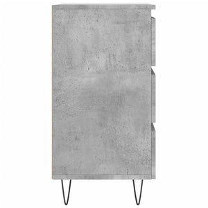 Κομοδίνα 2 τεμ. Γκρι Σκυρ. 40x35x69 εκ. από Επεξεργασμένο Ξύλο