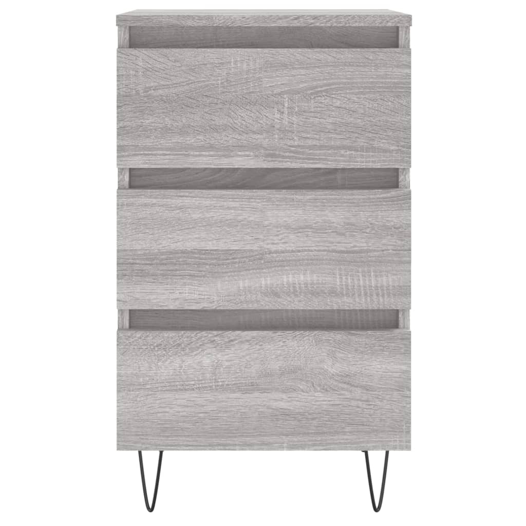 Κομοδίνο Γκρι Sonoma 40 x 35 x 69 εκ. από Επεξεργασμένο Ξύλο