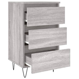 Κομοδίνο Γκρι Sonoma 40 x 35 x 69 εκ. από Επεξεργασμένο Ξύλο
