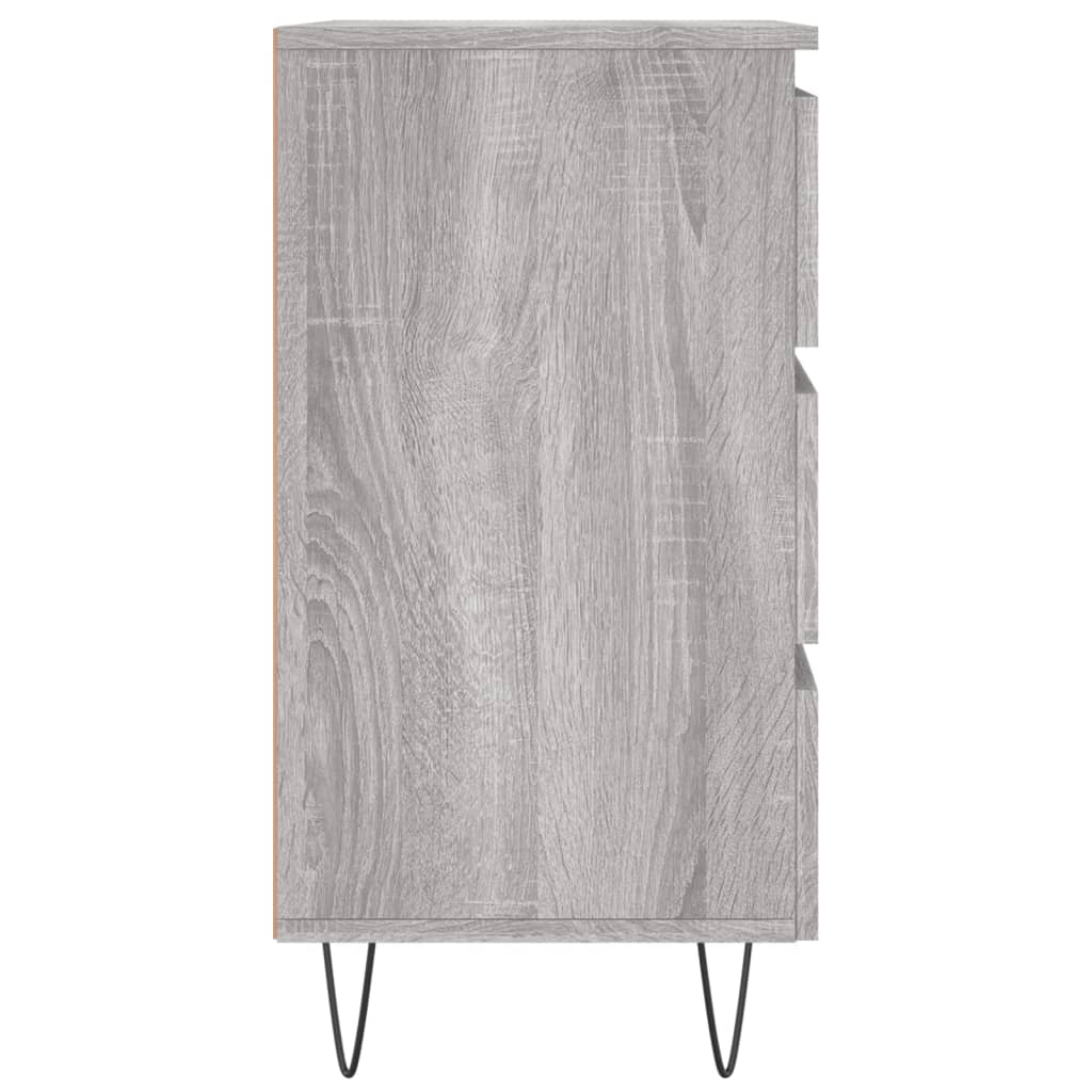 Κομοδίνο Γκρι Sonoma 40 x 35 x 69 εκ. από Επεξεργασμένο Ξύλο