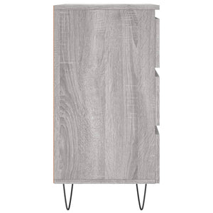Κομοδίνο Γκρι Sonoma 40 x 35 x 69 εκ. από Επεξεργασμένο Ξύλο