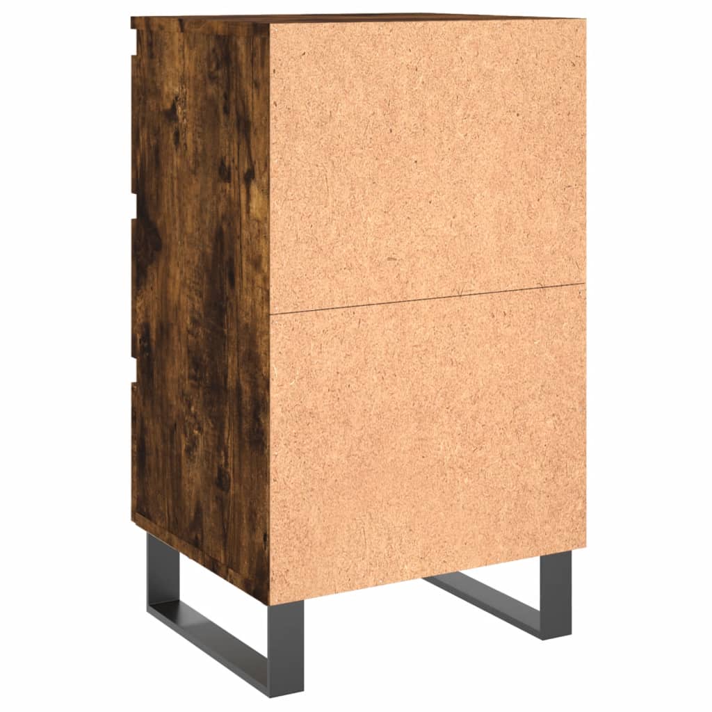 Κομοδίνο Καπνιστή Δρυς 40 x 35 x 69 εκ. από Επεξεργ. Ξύλο